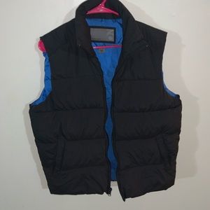 Black & Blue Old Navy Mens Puffer Jacket